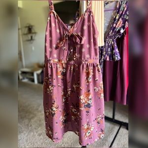 Purple Floral Dress